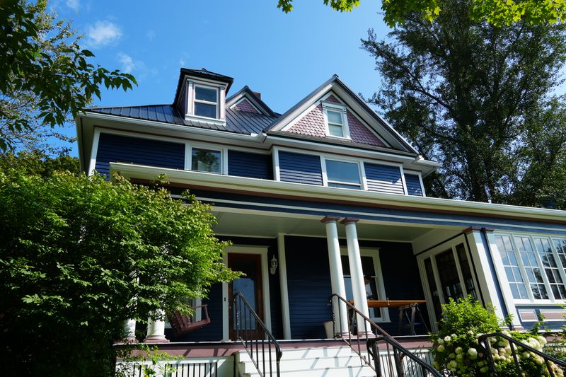 The welcoming front porch